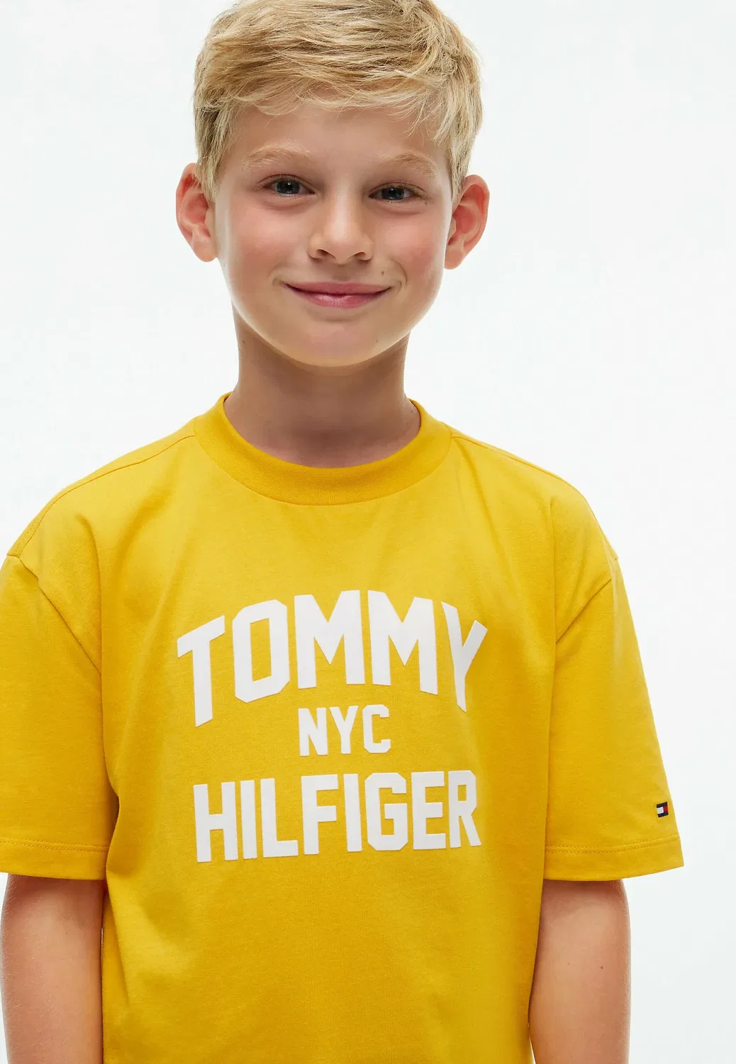 Футболка с круглым вырезом и логотипом - футболка с принтом Tommy Hilfiger, Countryside Yellow — фото 4