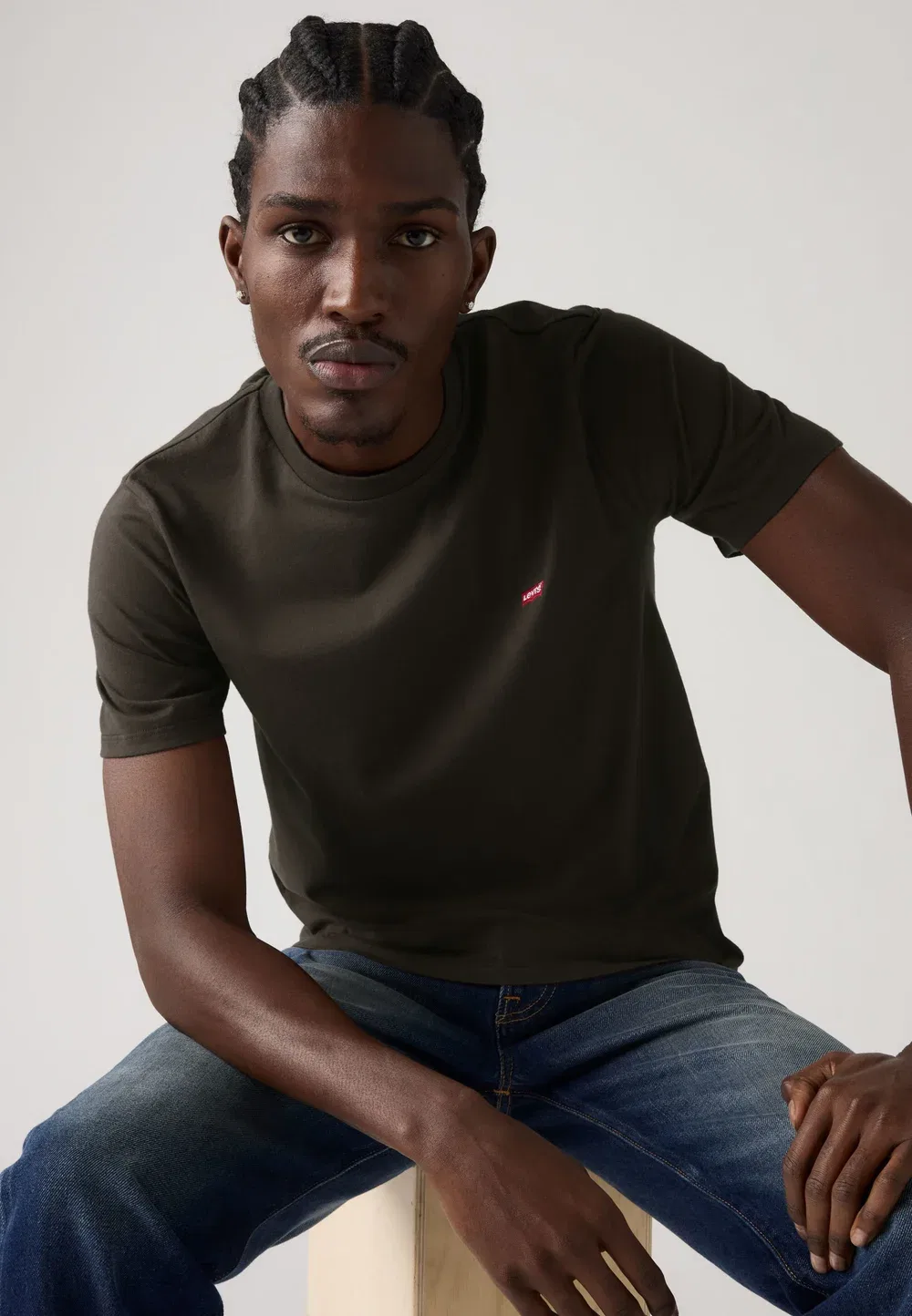 Оригинальная футболка - базовая футболка Levi'S, Coffee — фото 3