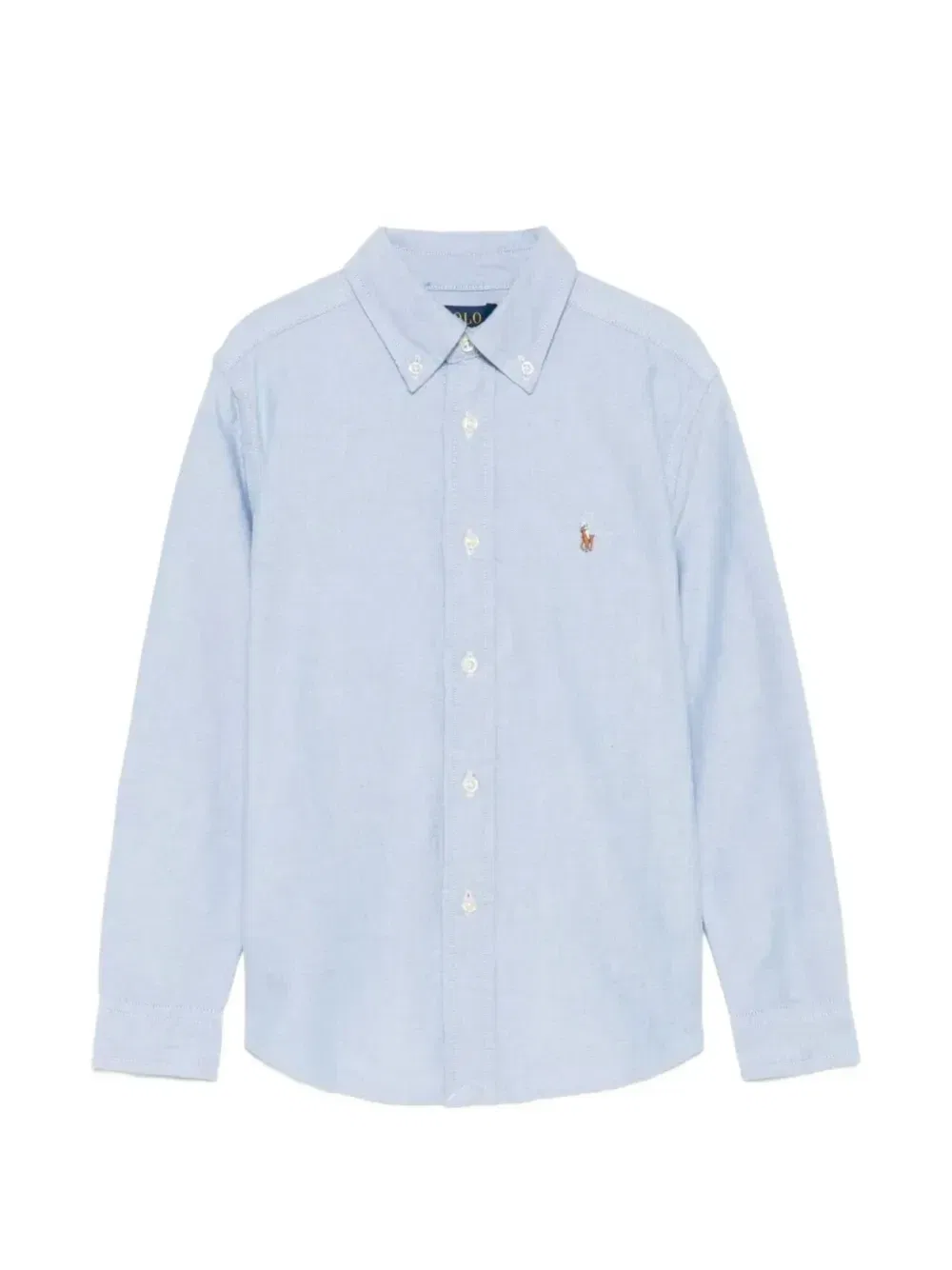 Рубашка из ткани оксфорд с вышитым логотипом Polo Ralph Lauren Kids, синий