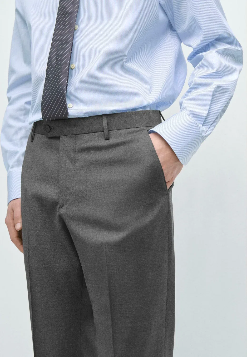 Брюки от костюма Massimo Dutti, Grey — фото 4