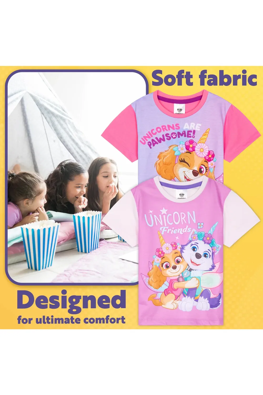 Детский комплект пижамы с коротким рукавом Paw Patrol, Multi — фото 3