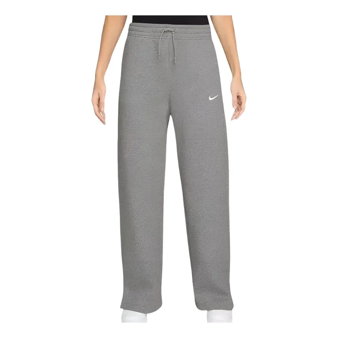 Женские брюки Sportswear Phoenix Fleece Wide Leg Pants Asia Sizing 'Dark Heather Grey Sail' Nike, Dark Heather Grey/Sail