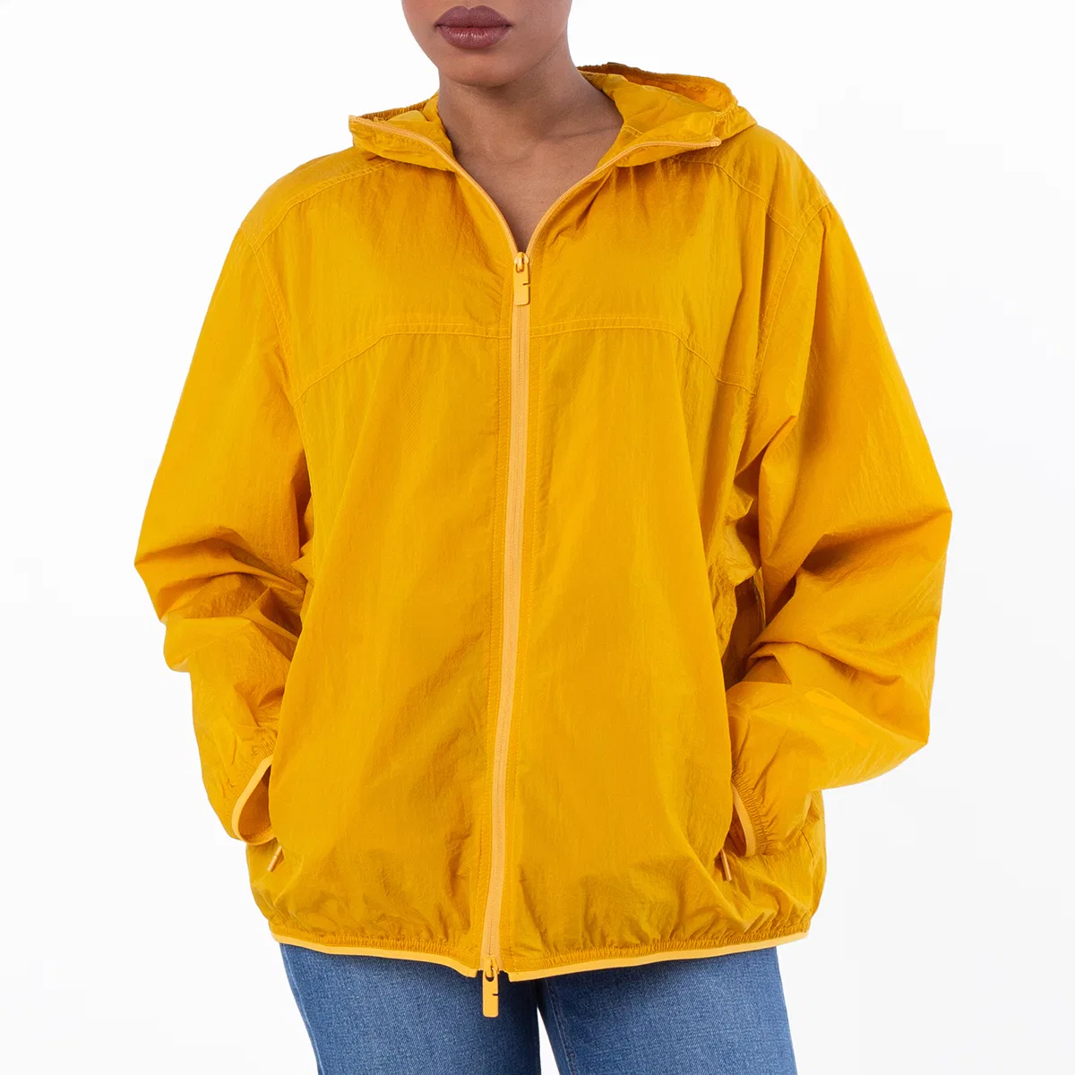 Женская куртка из нейлона с капюшоном EKD Burberry, Sunflower