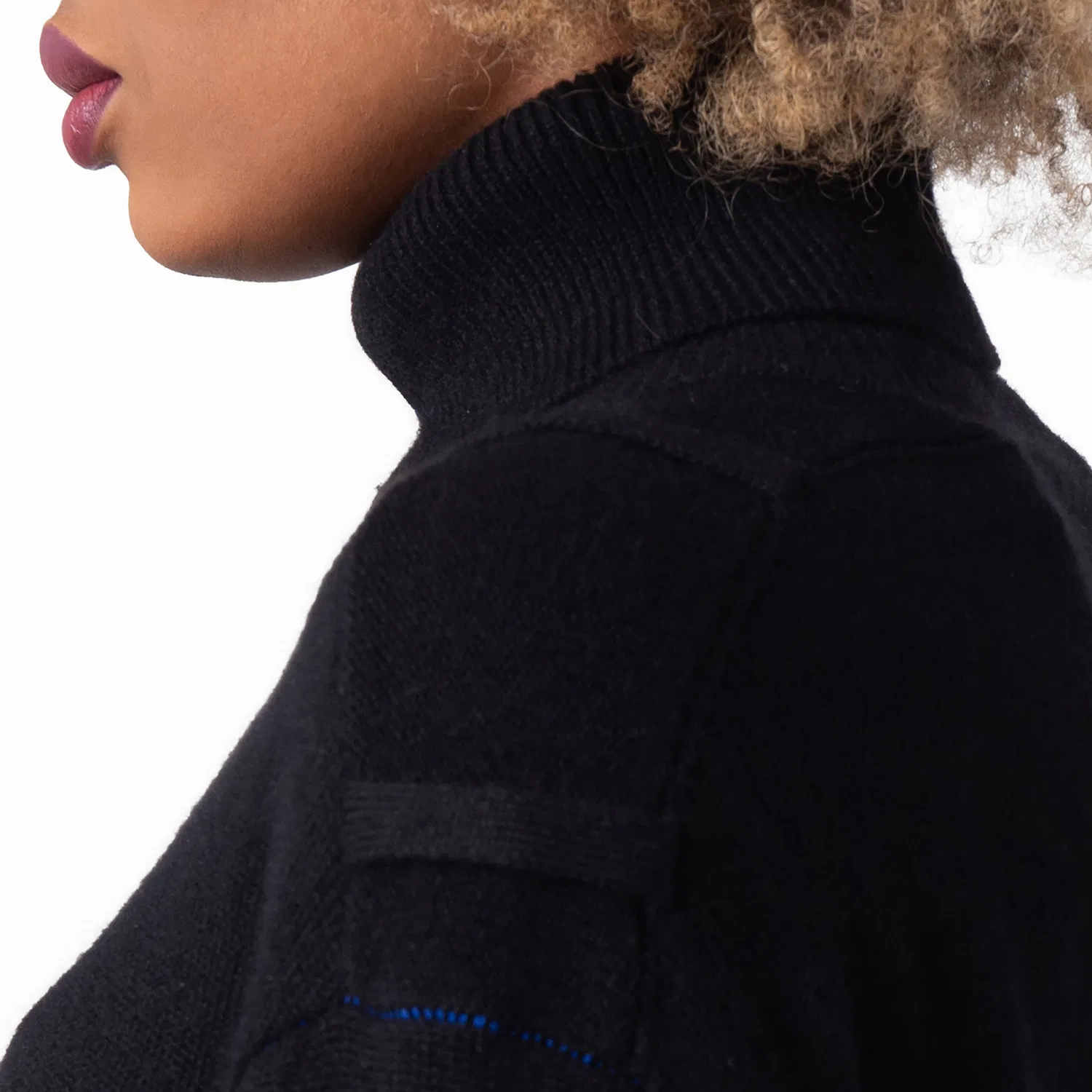 Свитер из кашемира с высоким воротом Cashmere Turtleneck Sweater Burberry, Black — фото 3