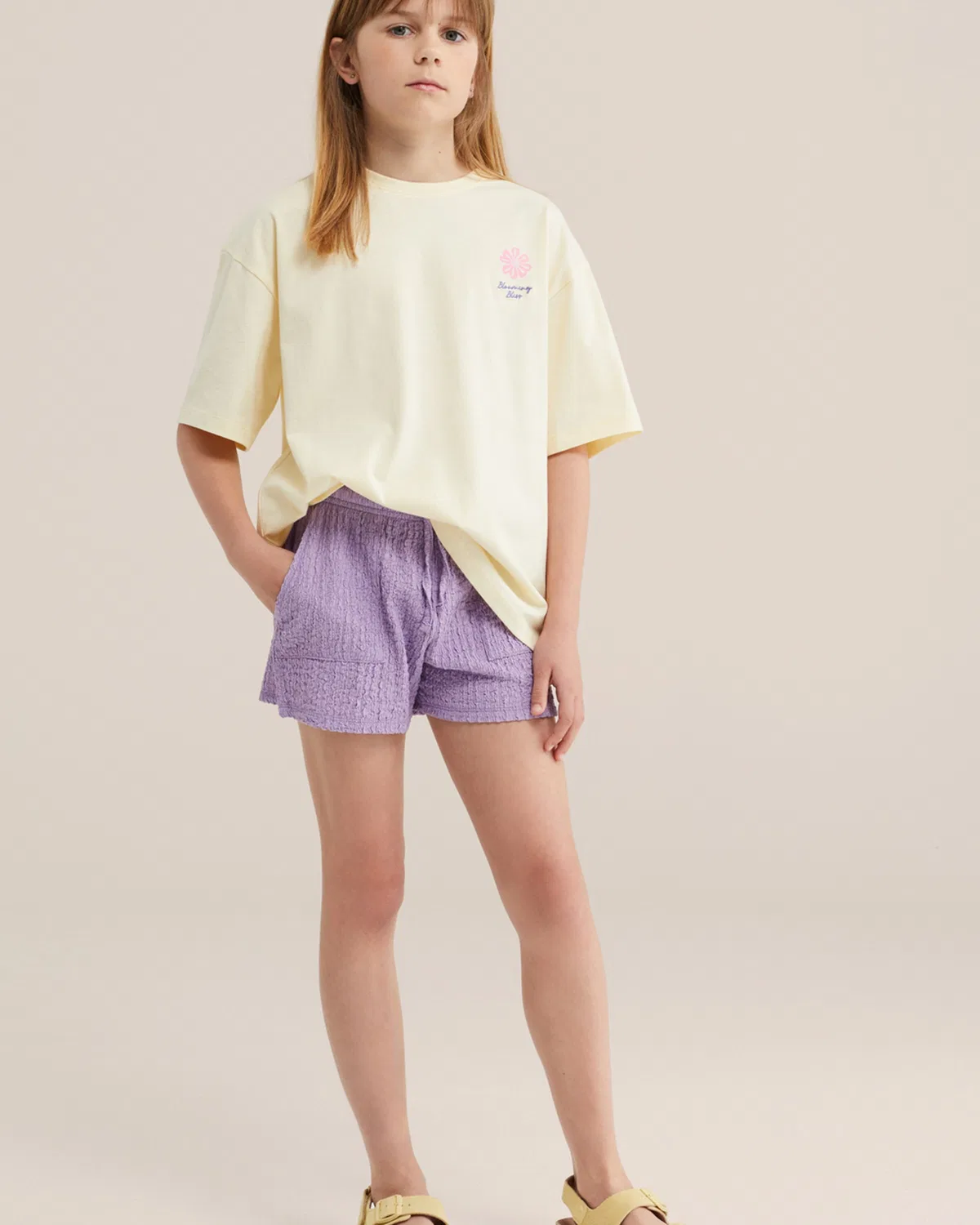 Свободные брюки We Fashion фиолетового цвета — фото 4