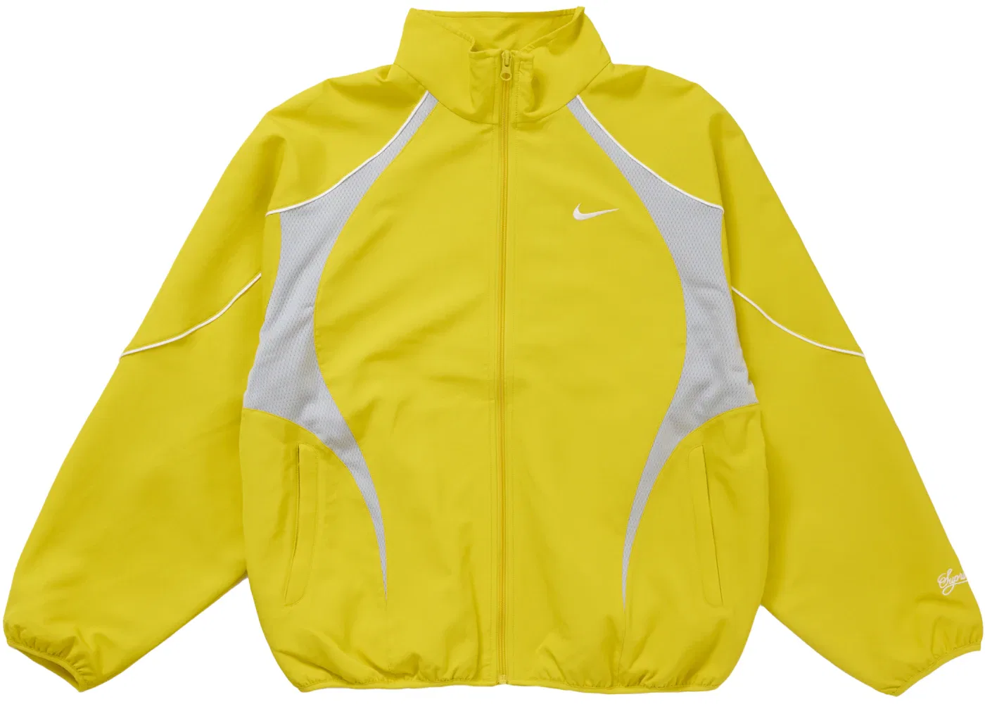 Мужская куртка спортивная с длинным рукавом Supreme Nike Track Jacket, Yellow