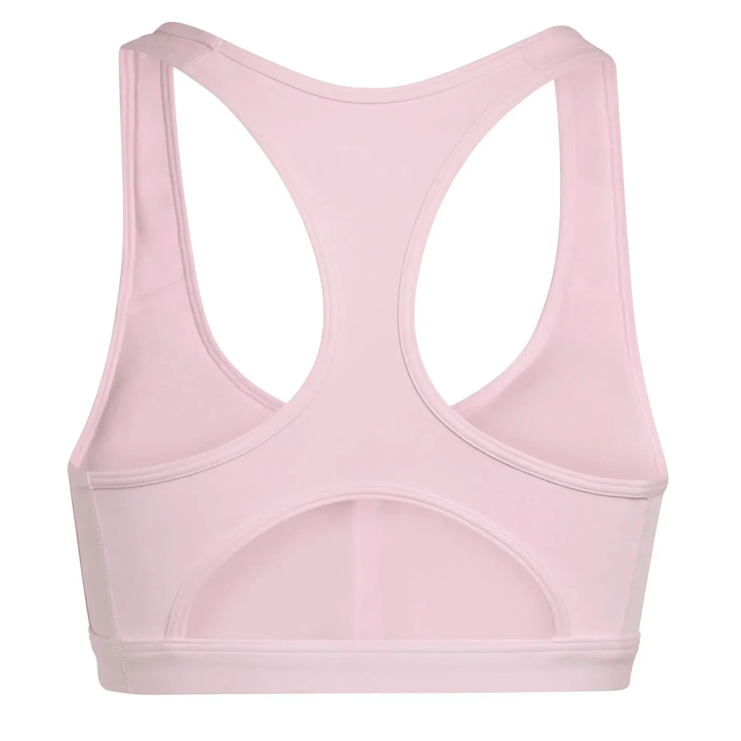 Женский спортивный бюстгальтер средней поддержки Optime Essentials 3-Stripes Adidas, Rosa Weiss — фото 2