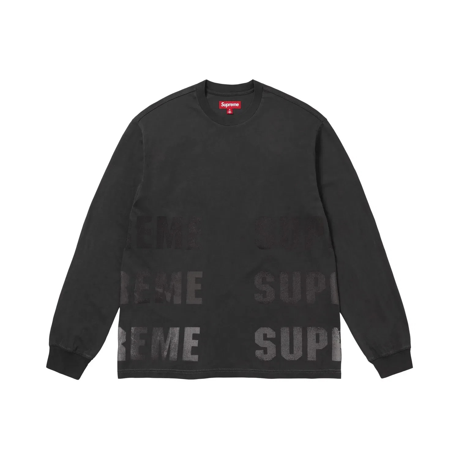 Лонгслив с длинным рукавом Reflective Supreme, Black