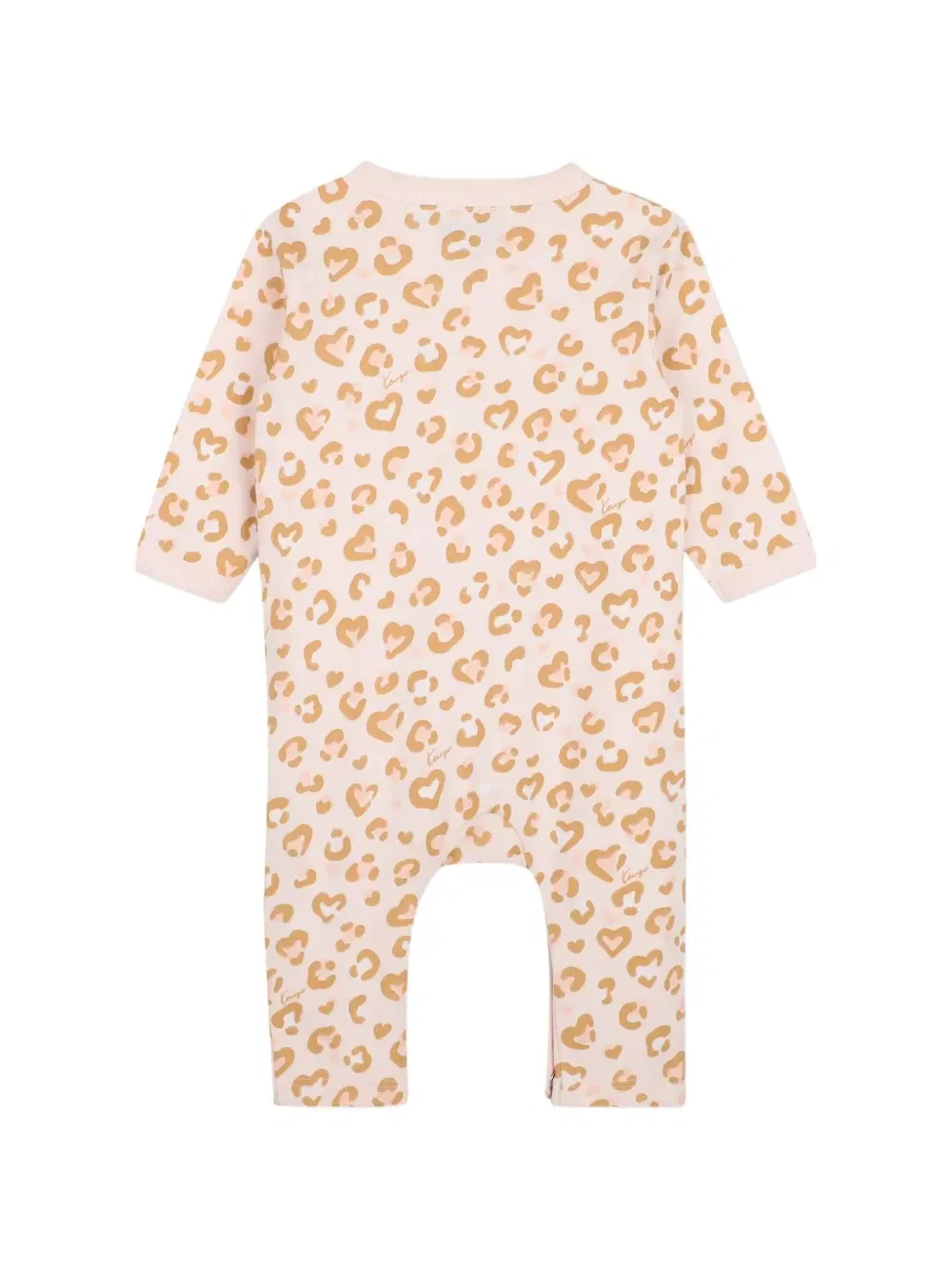 Комплект с леопардовым принтом Kenzo Kids, розовый — фото 4