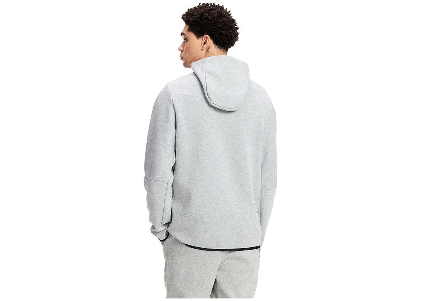 Мужская куртка с длинным рукавом Hoodie Nike, Heather Grey/Black — фото 4