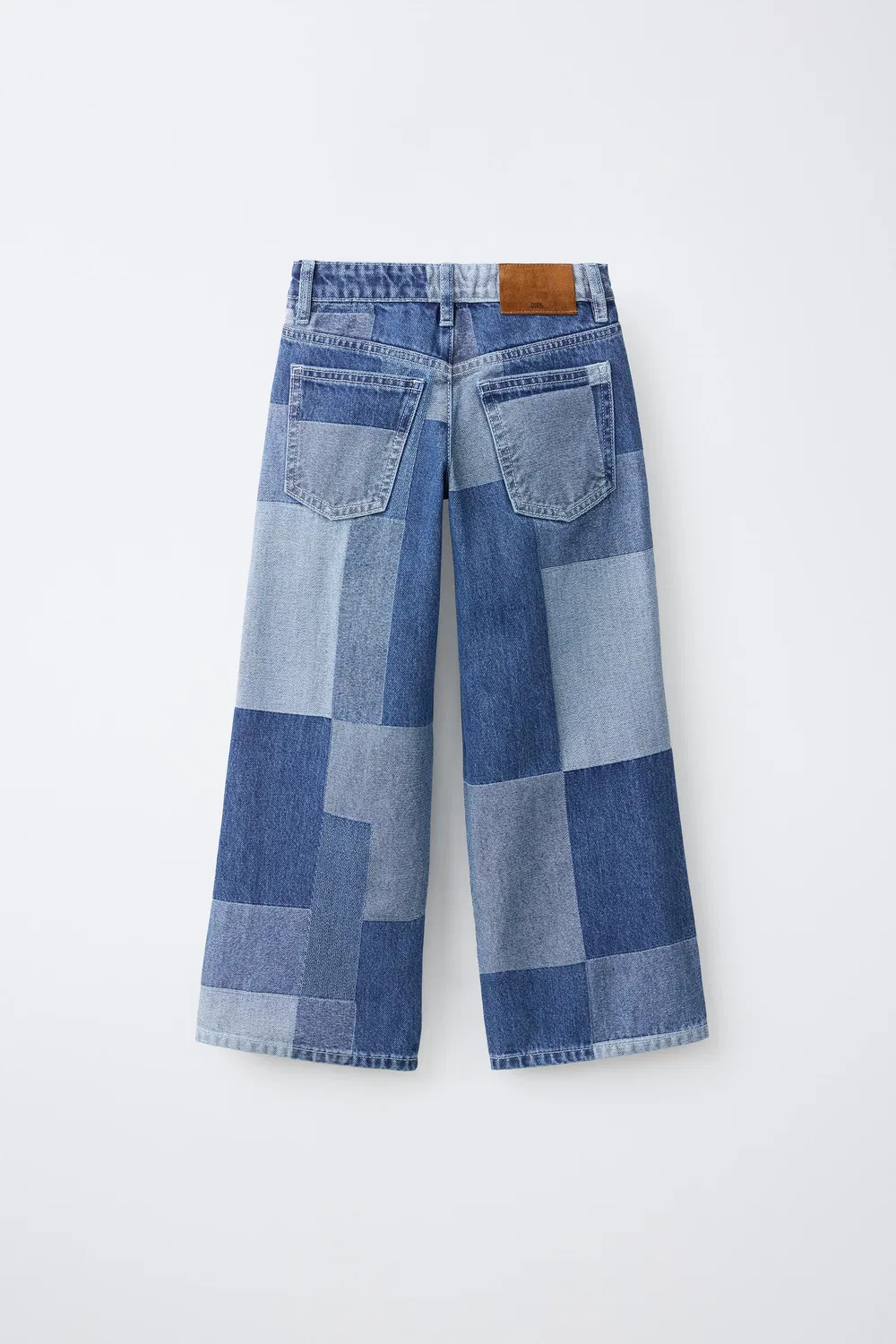Джинсы WIDE-LEG в стиле лоскут ZARA, Blue — фото 2