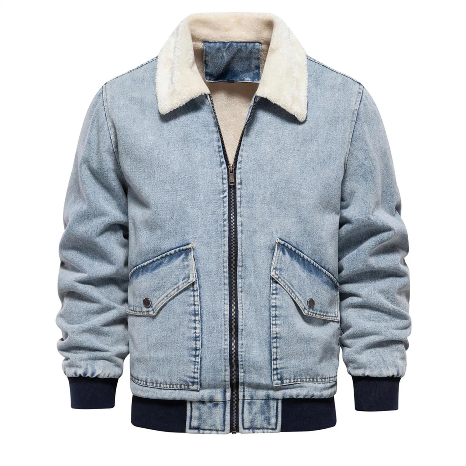 Мужская джинсовая куртка из вельвета Azzurro, Azzurro