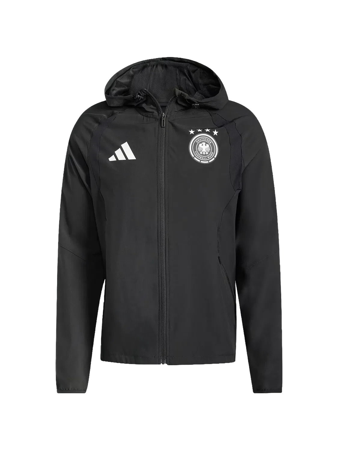 Ветровка Germany Tiro на молнии Adidas, черный