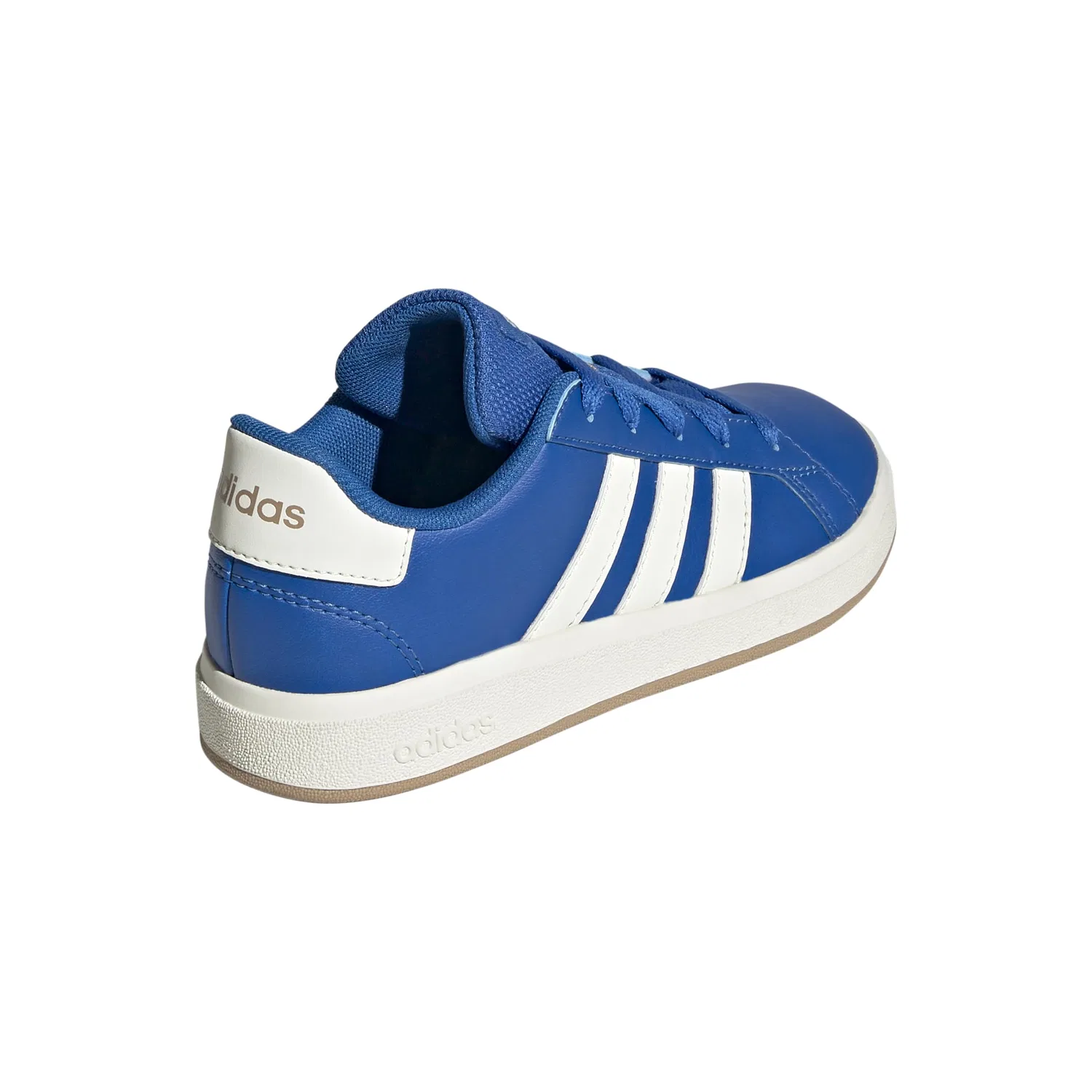 Детские кроссовки для мальчиков с липучками Superstar El I Gymnastics Shoe Adidas, Warm Sandstone Ivory Light Royal Blue — фото 2