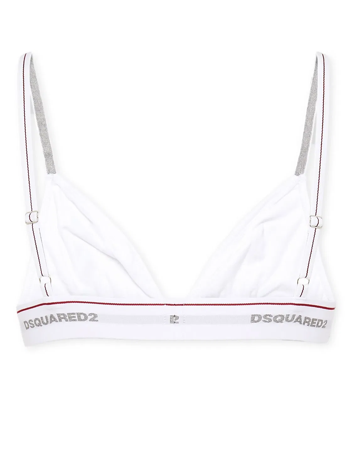 Бра с треугольными чашечками из джерси DSQUARED2, белый — фото 2
