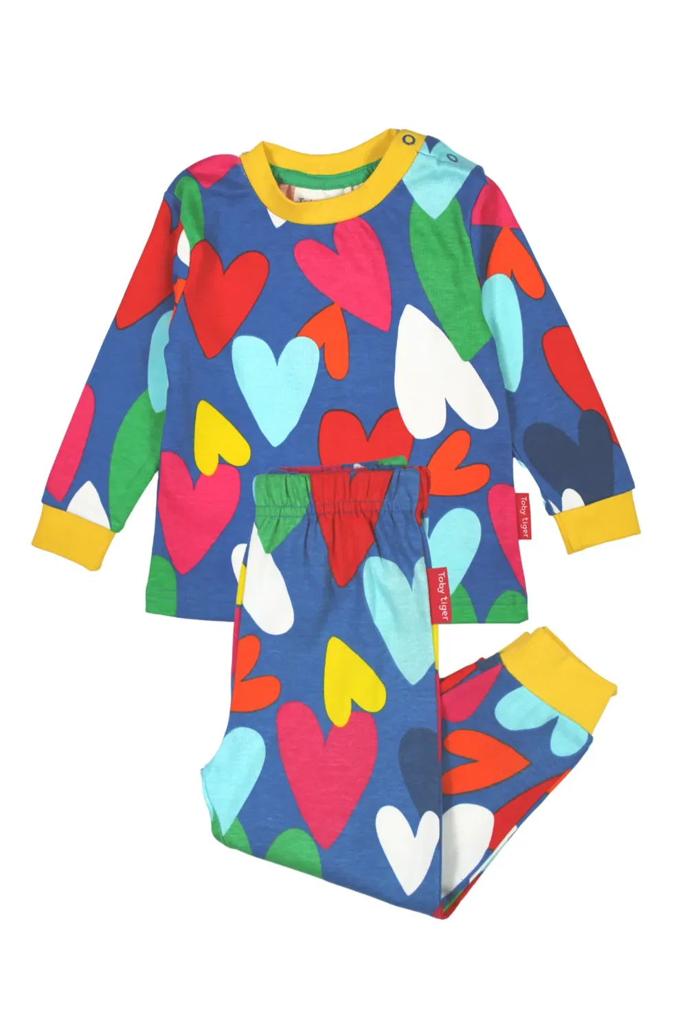 Детские пижамы с принтом Heart Print Toby Tiger, Multi