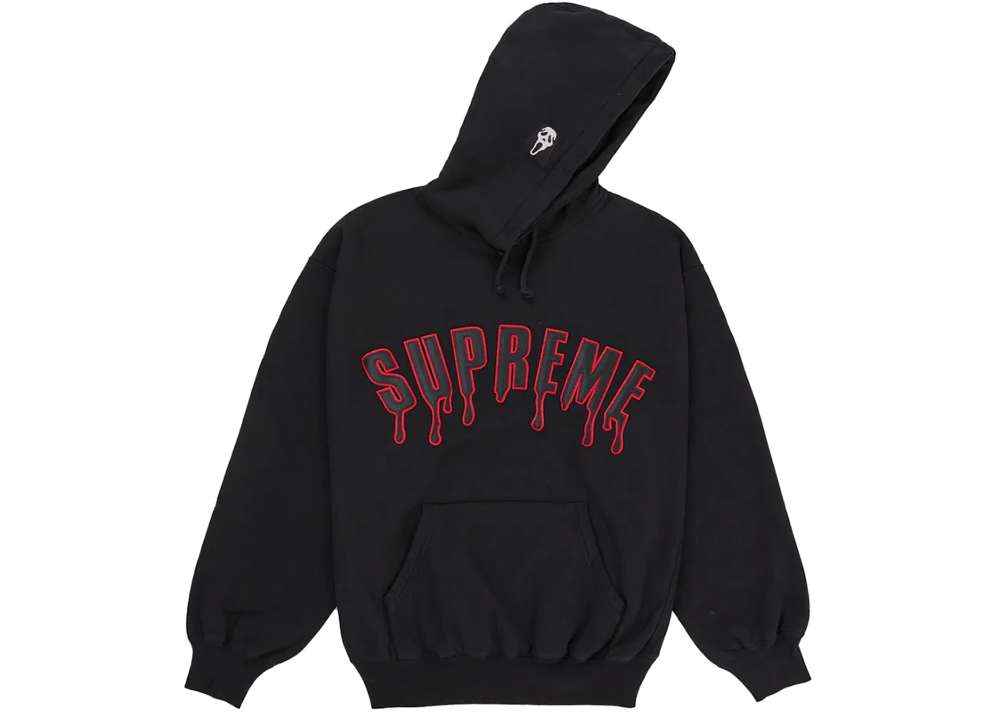 Мужская худи с принтом Ghostface Arc Supreme, Black — фото 2