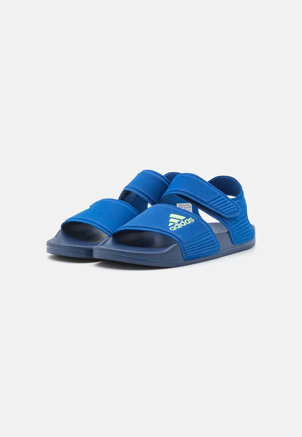 Adilette - сандалии для ходьбы Adidas Performance, Team Royal Blue/Green Spark/Dark Blue — фото 4
