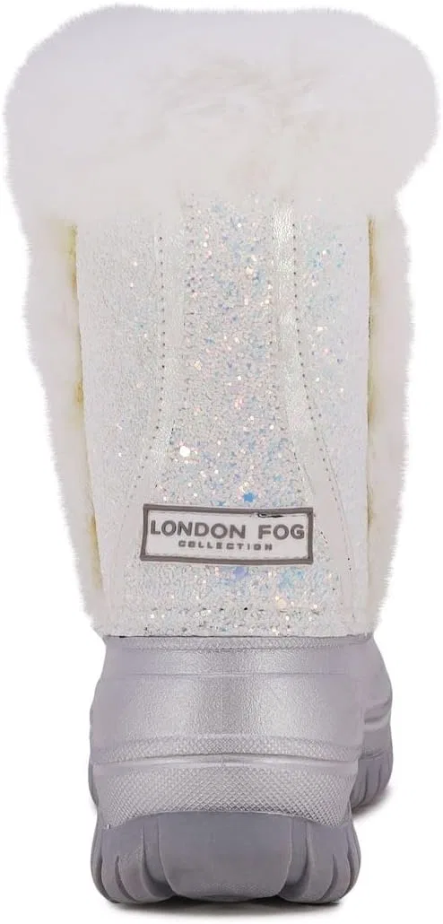 Детские зимние сапоги для девочек с утеплённой подкладкой Icelyn London Fog, White — фото 3