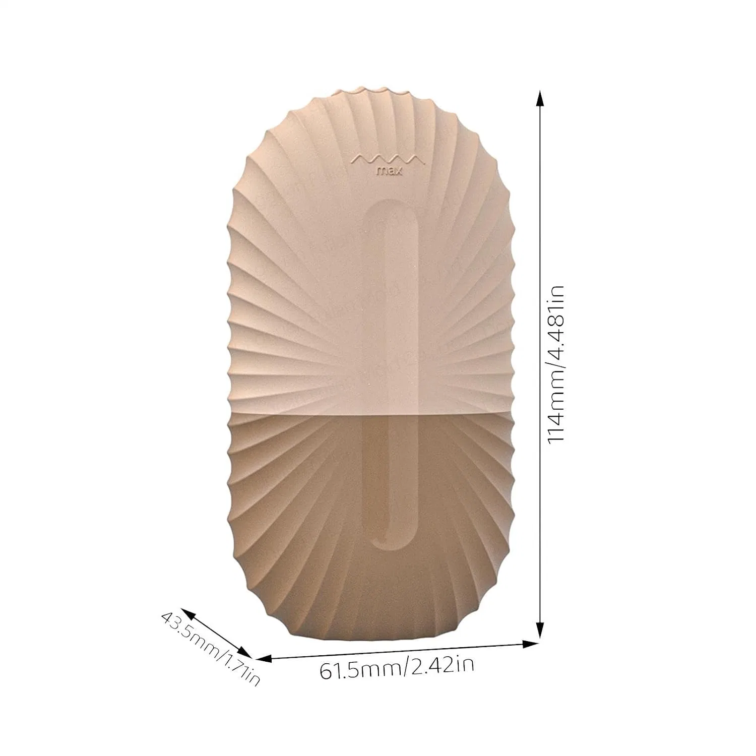 Лицевой ролик для льда, силикон, 80 г, Shell pattern-brown Generisch — фото 4