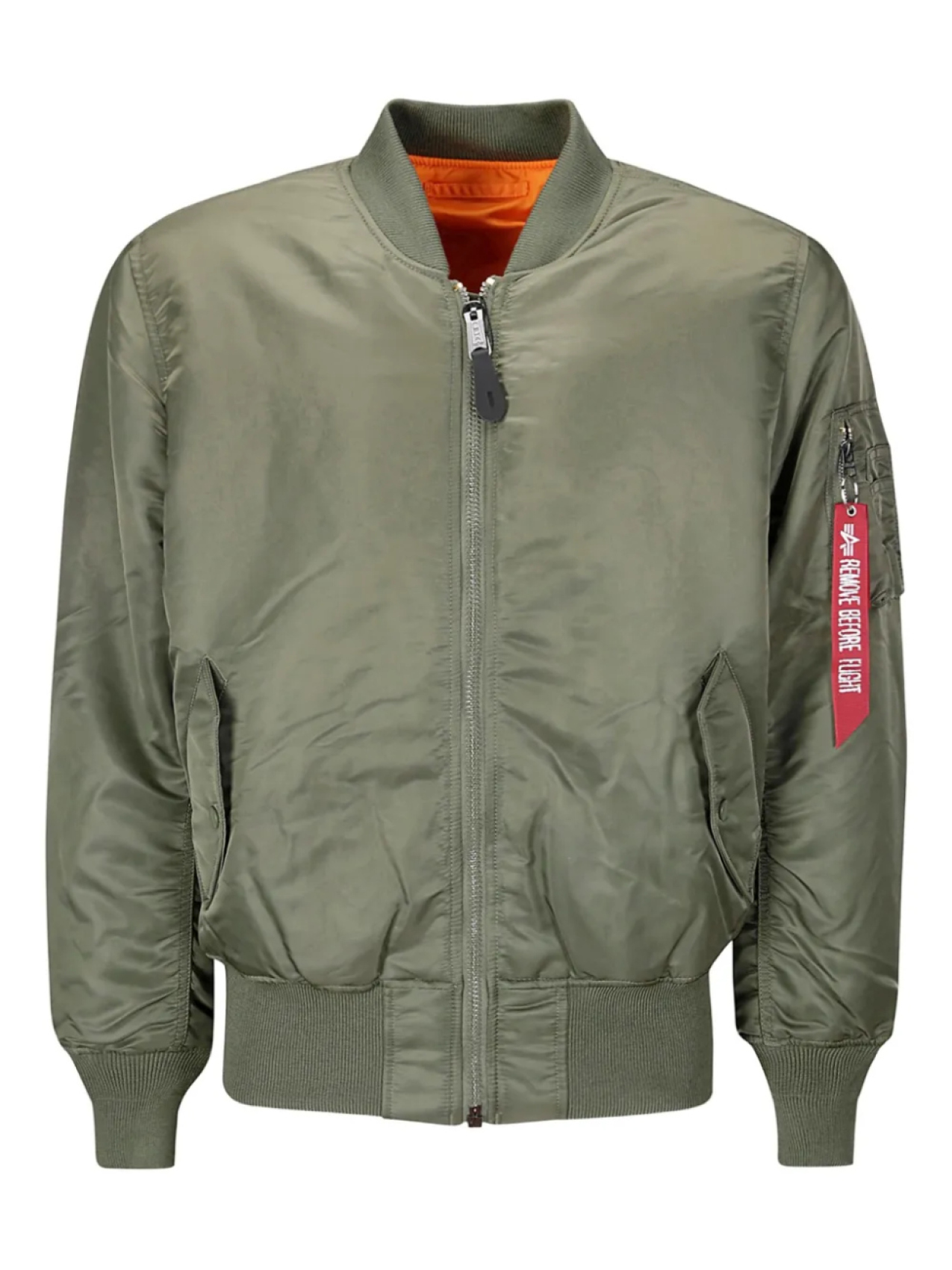 

Куртка-бомбер MA-1 Heritage на молнии Alpha Industries, зеленый