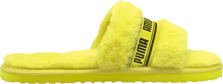 

Сандалии Puma Fluff Slide Jr Fluo Yellow, желтый