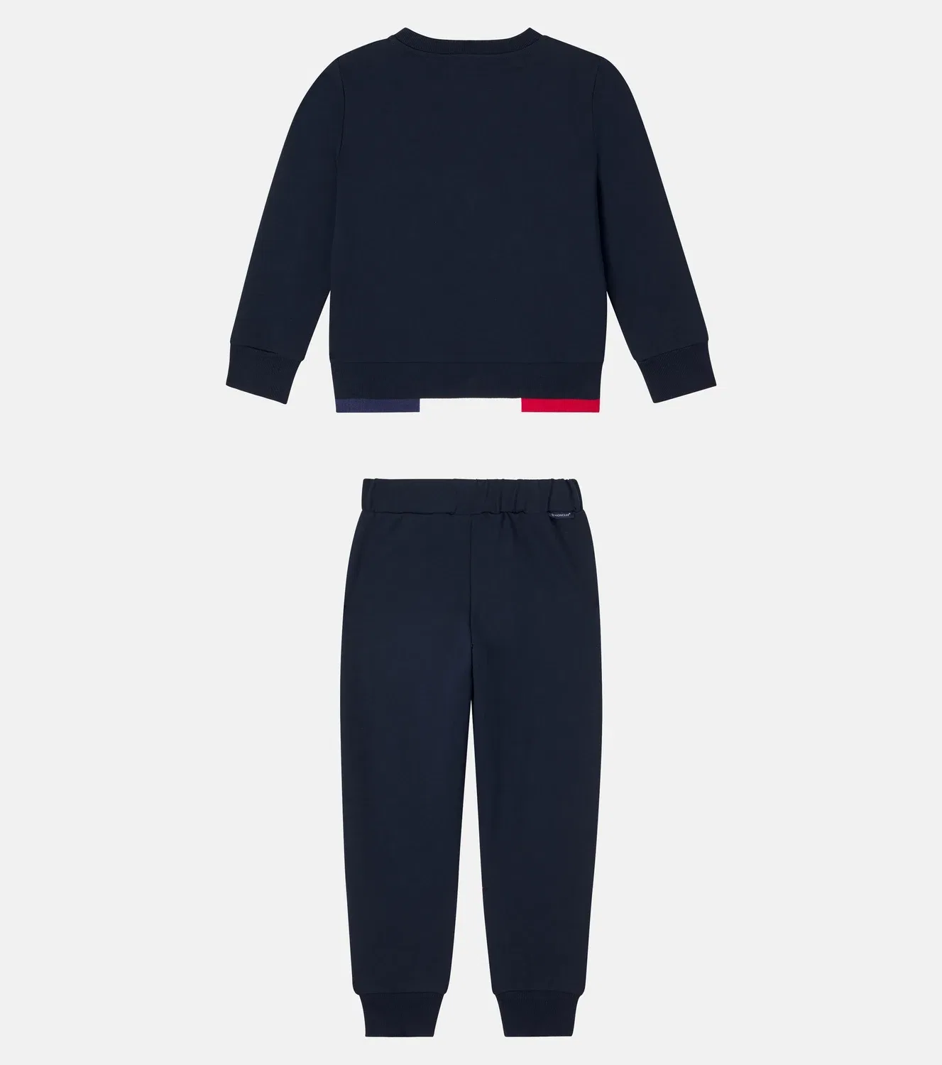 Комплект из толстовки и спортивных брюк хлопковый Moncler Enfant, синий — фото 2
