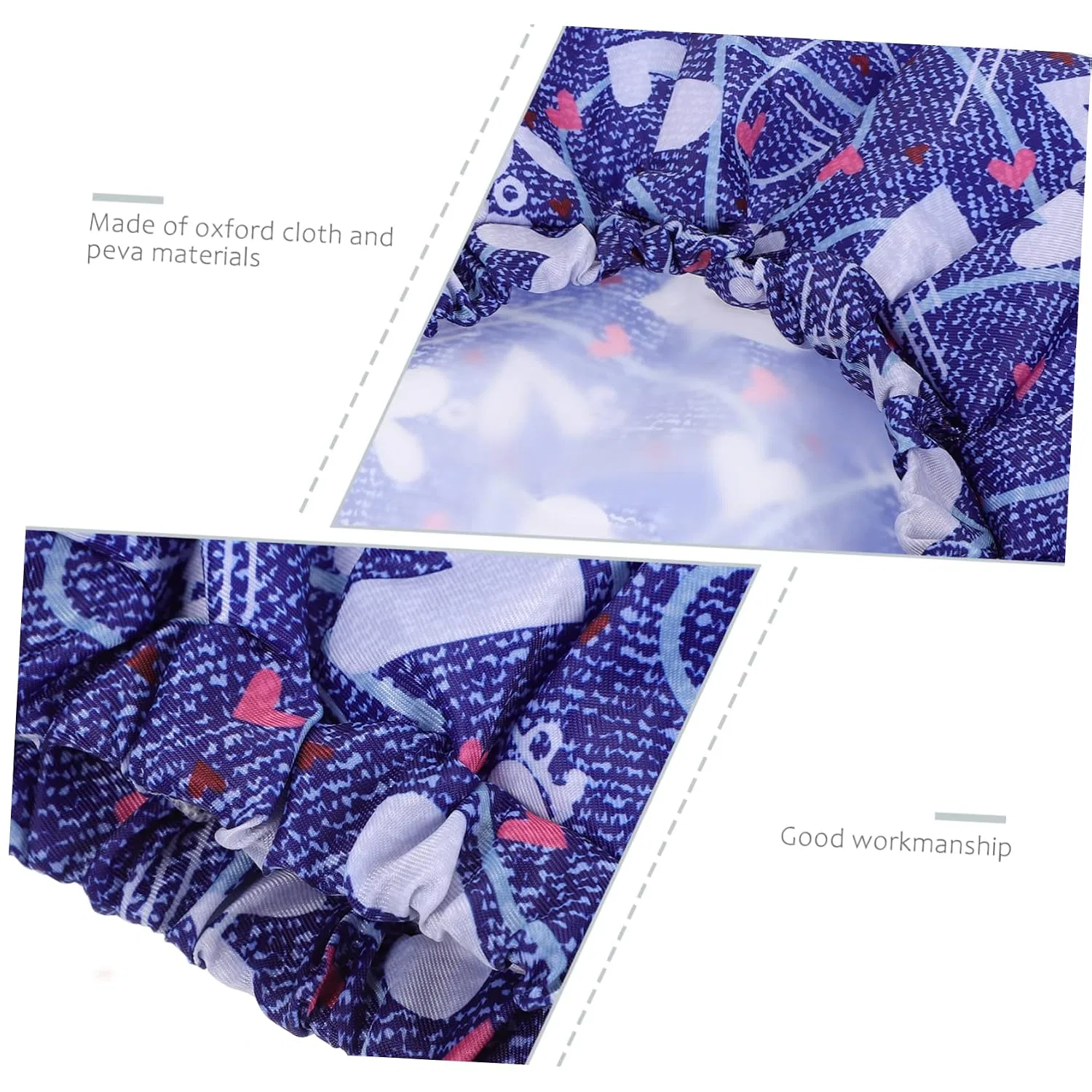 Шапочка для душаs for Men, Oxford Cloth, FRCOLOR, Set of 3, Blue — фото 2