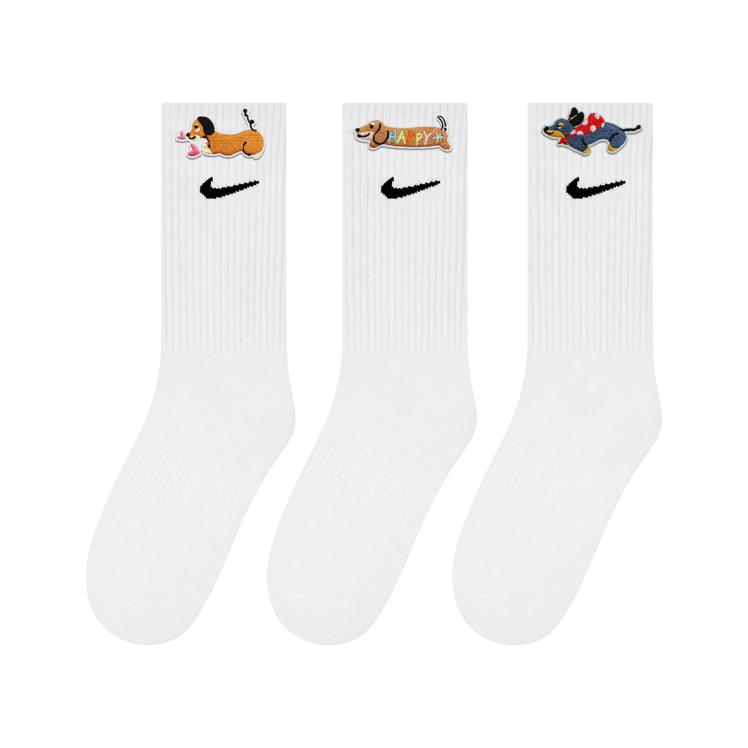 Носки школьные средней растяжки Nike, Classical Style White