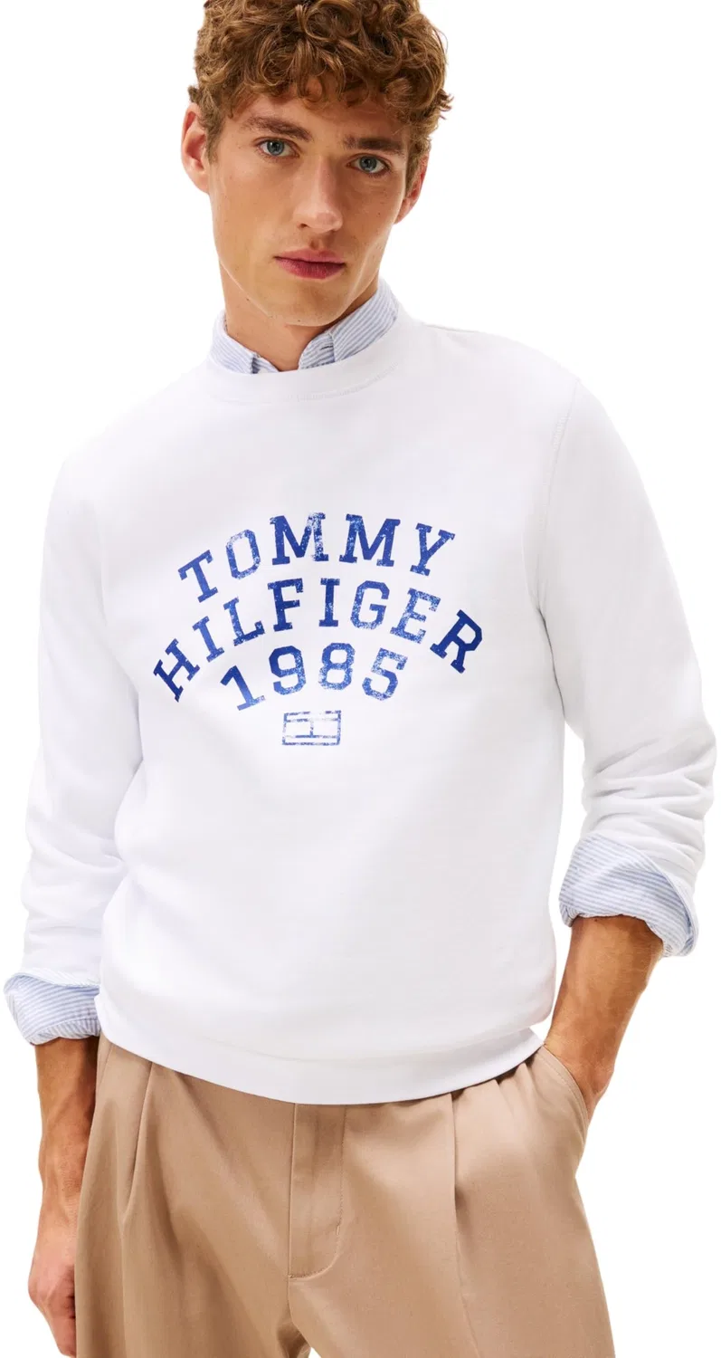 Мужской свитшот с принтом Hilfiger Arch Tommy Hilfiger, White (White)