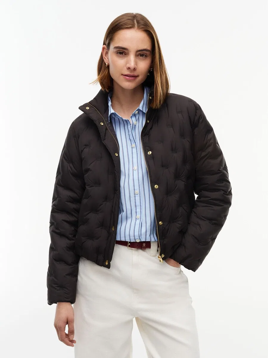 Куртка TOMMY HILFIGER межсезонья, черная — фото 2