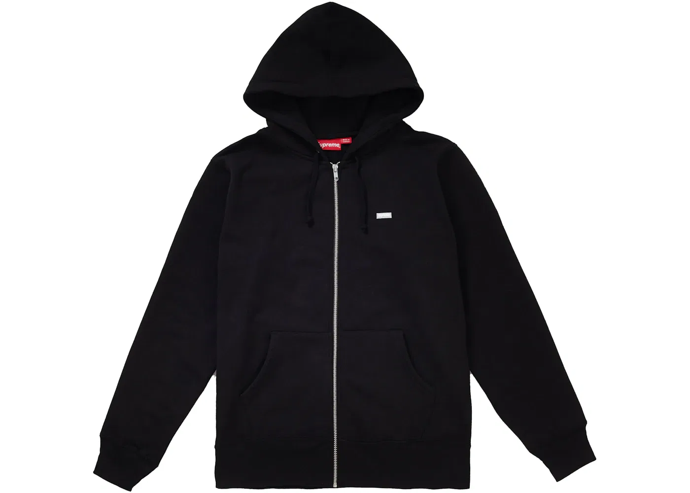 Мужской свитшот с молнией и принтом Supreme FW18, Black