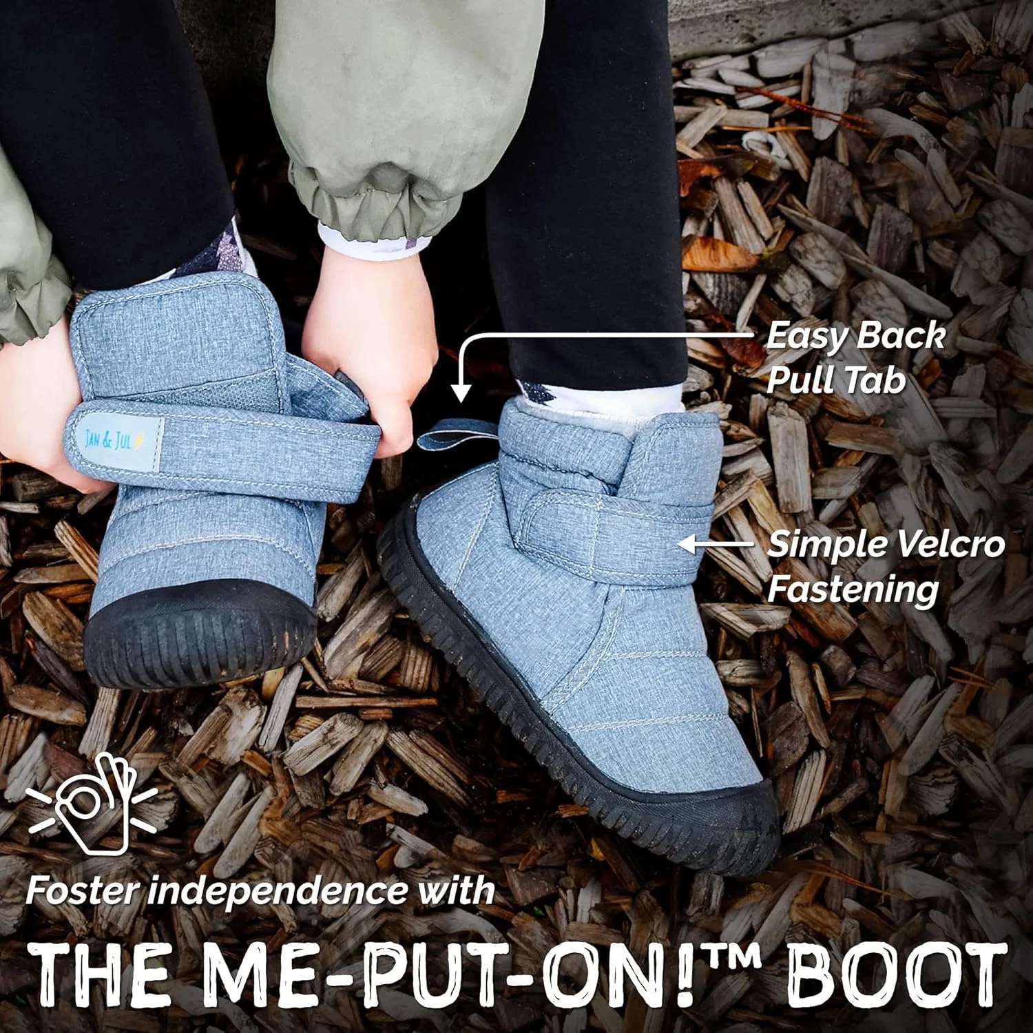 Детские снежные ботинки для мальчиков Toasty-Dry JAN & JUL, Planet Patrol — фото 4