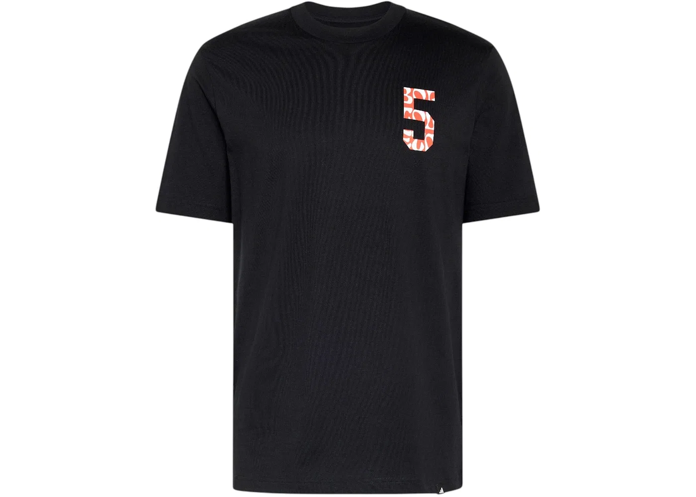 Футболка с принтом Gabriel Bortoleto Tee Adidas, Black/Hi-Res Red