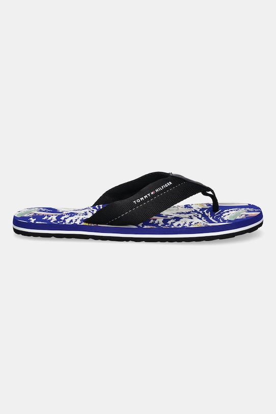 Японские шлепанцы TH SURF PRINT BEACH SANDAL Tommy Hilfiger, черный — фото 2