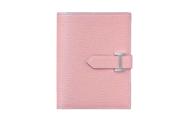 

HERMES Женский кошелек Bearn Mysore Goat Skin Holder 3Q Rose Sakura Cherry Blossom Pink