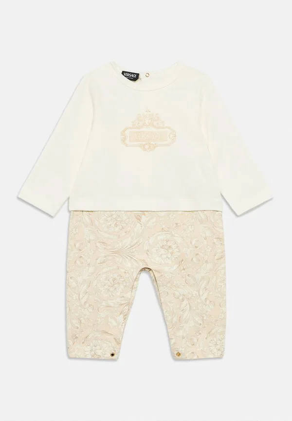 Без ног, барокко, детский классический зал, логотип, комбинезон унисекс Versace, Bianco/Whisper — фото 3
