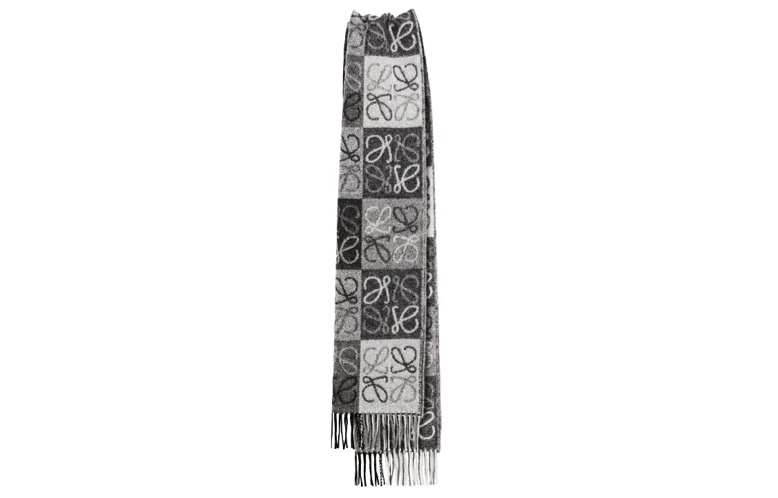 

LOEWE Шерстяной кашемировый вязаный шарф, Gray