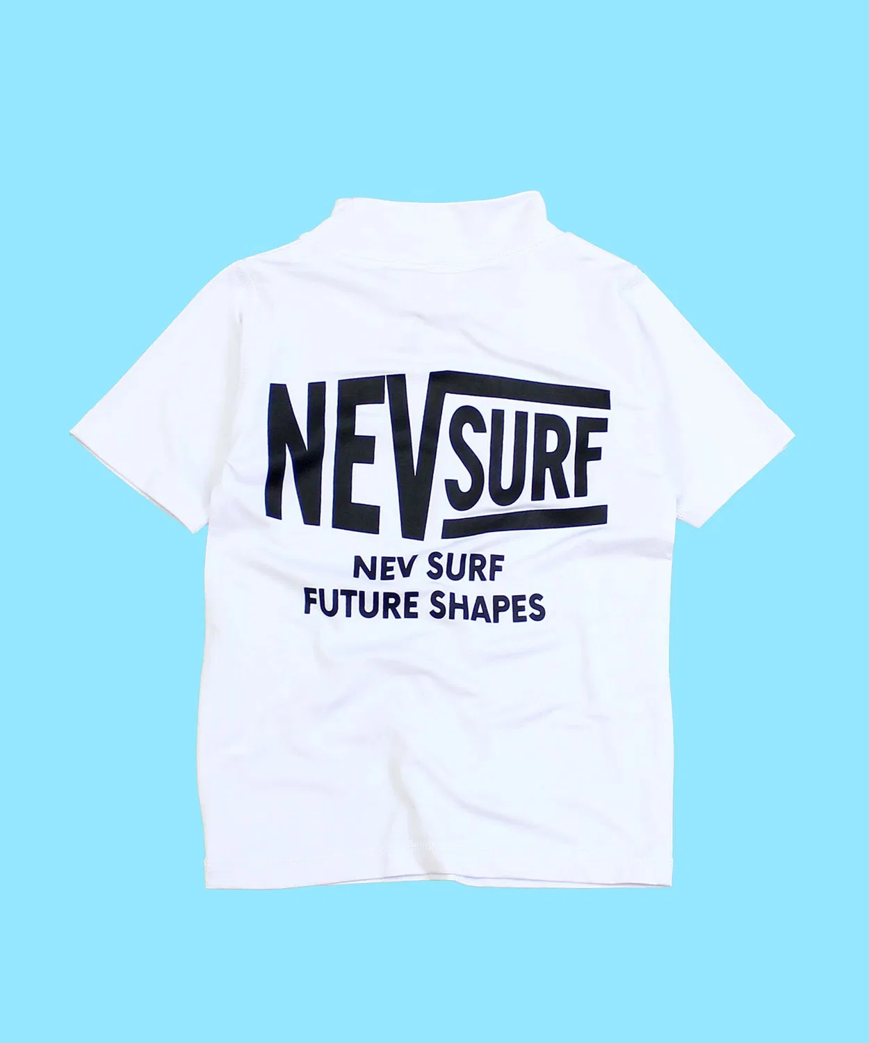 Рашгард с коротким рукавом NEV SURF, полиэстер, темно-синий — фото 3