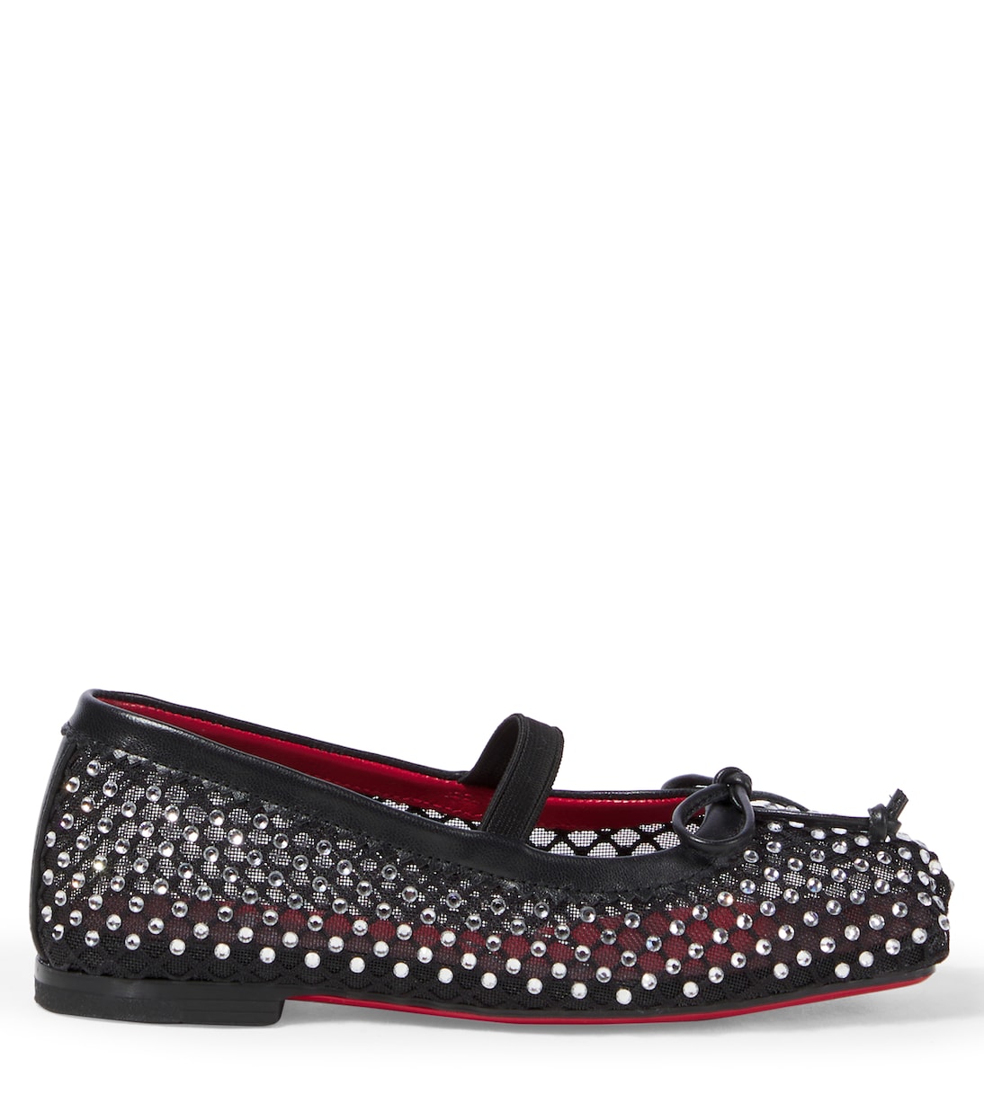 Балетки Baballet с декоративными элементами Christian Louboutin Kids, Black / Cry / Lin Loubi — фото 3