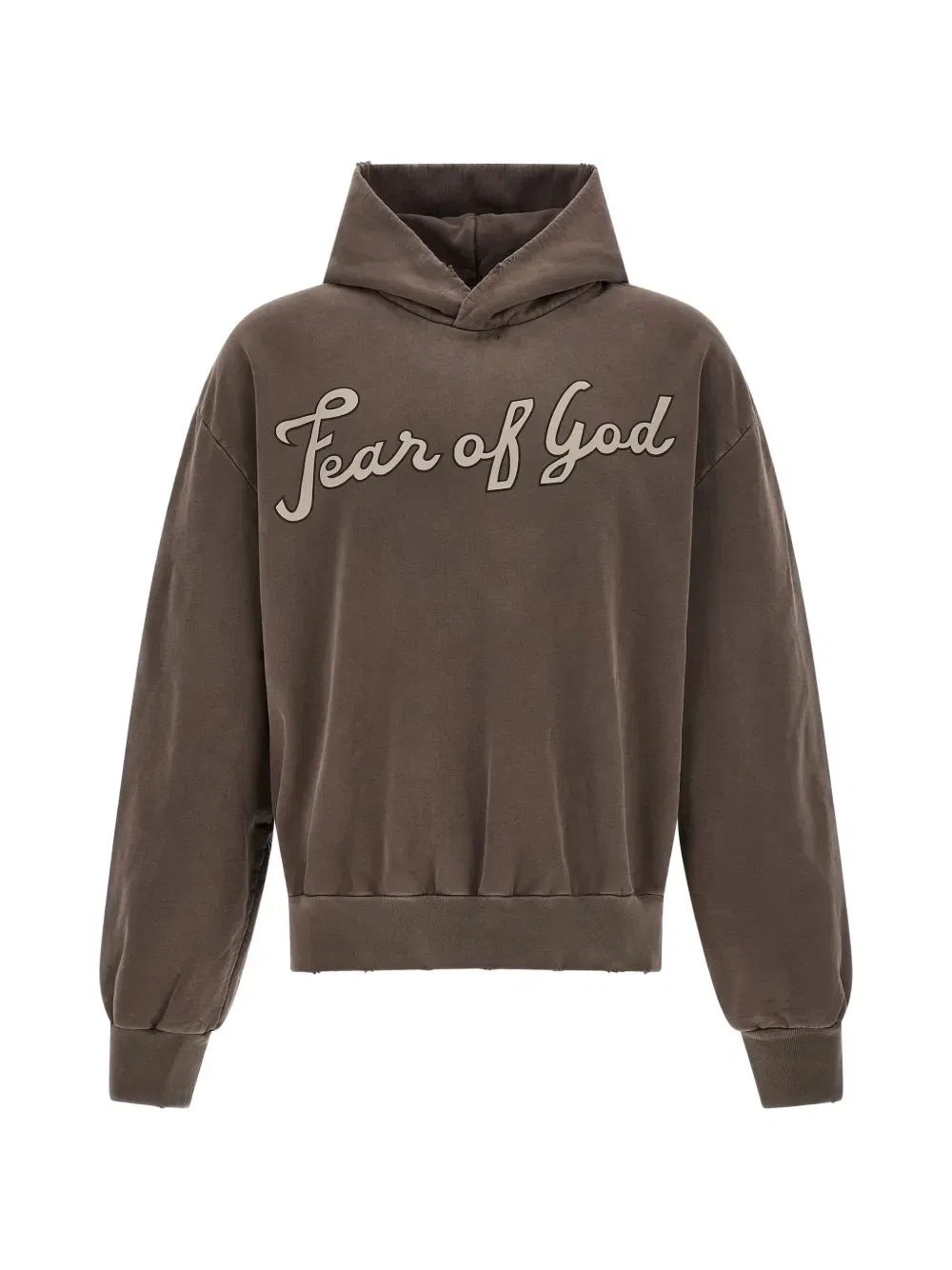 Худи с графическим принтом и рукавами реглан Fear Of God, коричневый