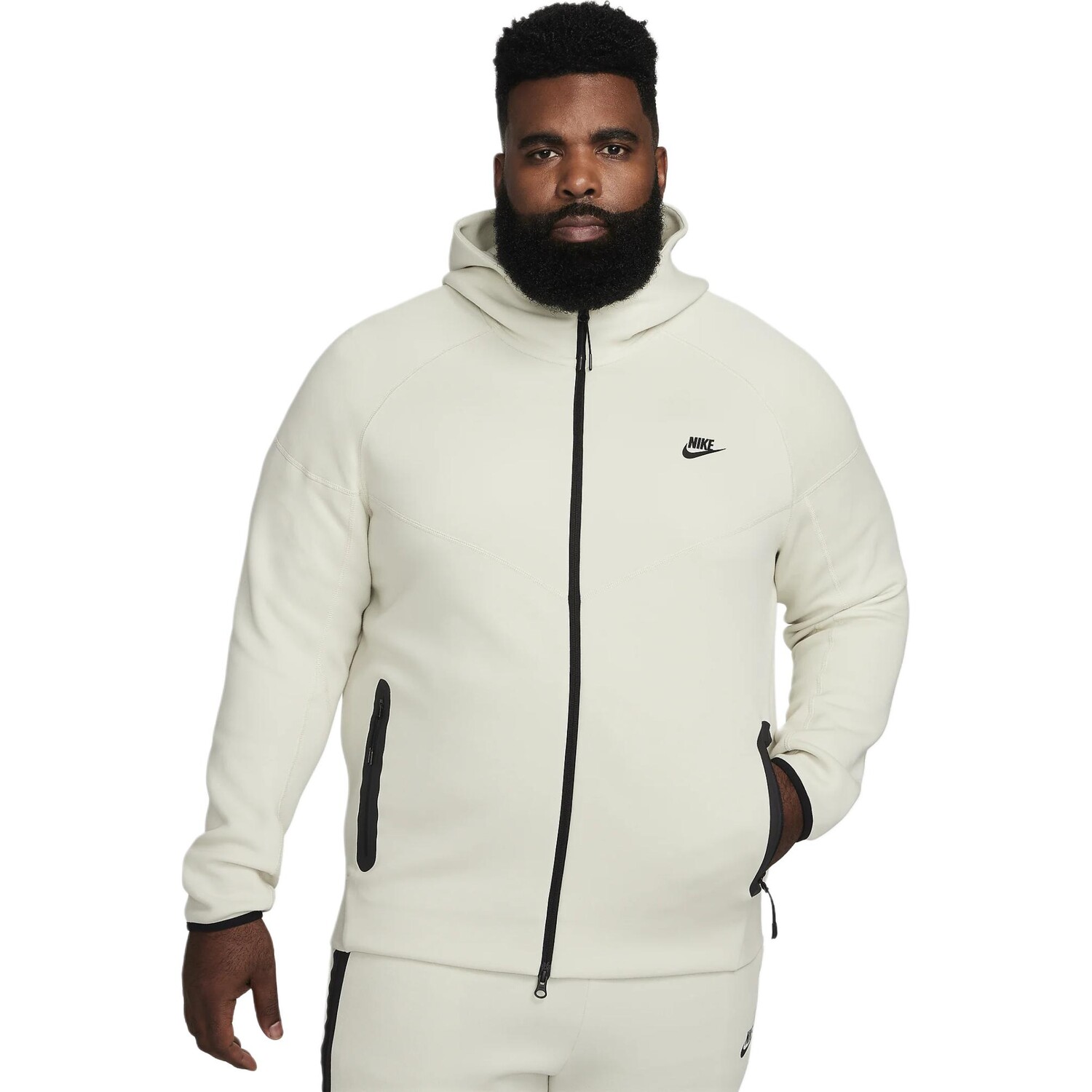 Толстовка с капюшоном Sportswear Tech Fleece Windrunner Full-Zip Nike, кремовый — фото 3