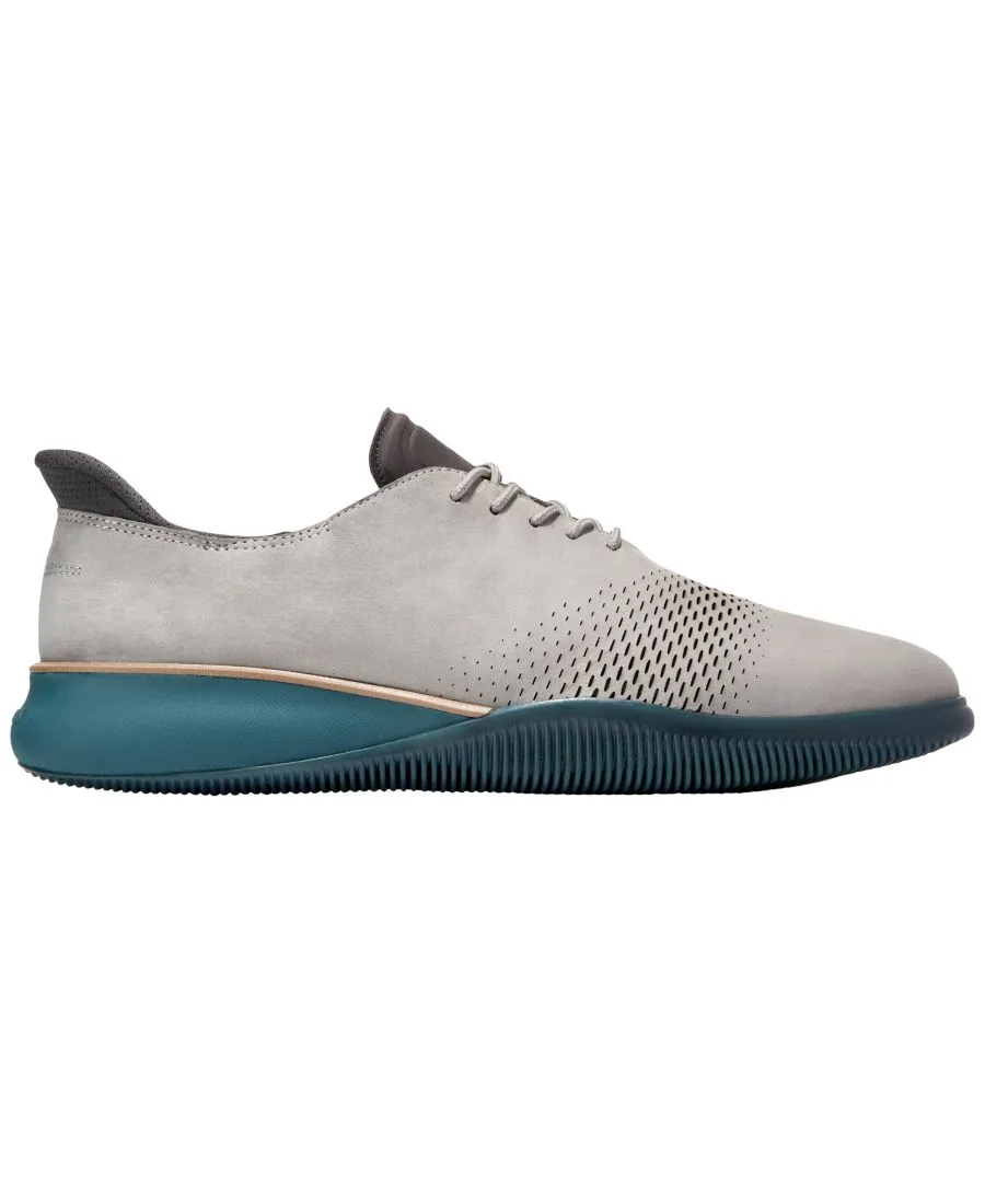 Мужские туфли-оксфорды Zerøgrand Laser Quick-On на шнуровке, размер 6 Cole Haan, ultimate серый nubuck — фото 2