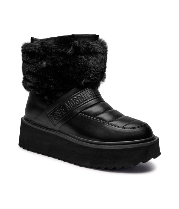 Зимние ботинки платформа60 Love Moschino, черный