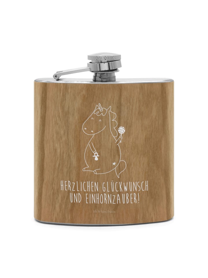 

Mr. & Mrs. Panda Фляга Flachmann Bären mit Hut ohne Spruch in Braun