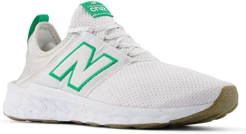 Мужские беговые кроссовки New Balance Fresh Foam X Cruz Artisan V3, White Kelly Green Grey Matter — фото 4