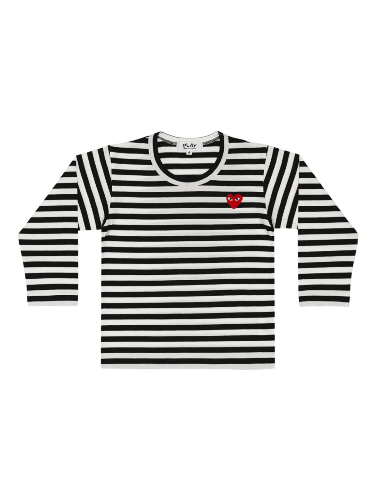 

Comme Des Garçons Play Kids футболка в полоску, черный