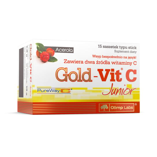 

Olimp Gold-Vit C Junior — 15 пакетиков — малина Olimp Labs
