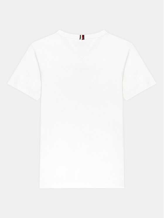 Футболка обычного кроя Multiflag KB0KB09532 D Tommy Hilfiger, белый — фото 2
