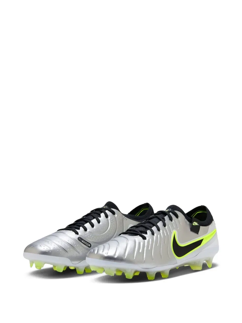 Футбольные кроссовки Tiempo Legend 10 Elite FG Metallic Nike, серебро — фото 2